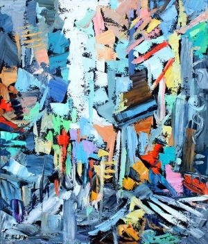 New York, Street Lighting Painting