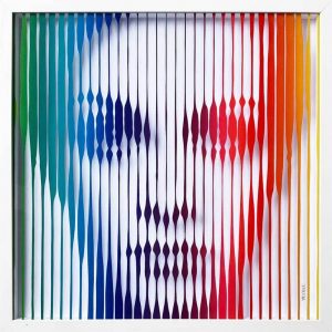 Twiggy Original Painting on Glass Painting